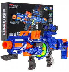 Vaikiškas ginklas "Blaze Storm Rifle" Mėlynas