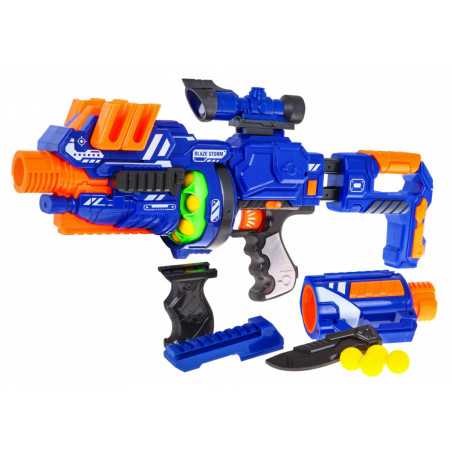 Vaikiškas ginklas "Blaze Storm Rifle" Mėlynas