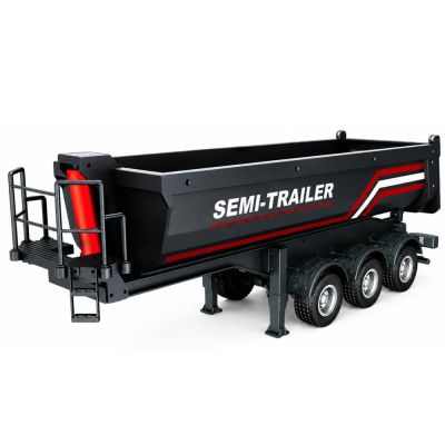 RC Huina 1509 Metal Remote Controlled Tipper Semi-trailer Black 1:18 - 2