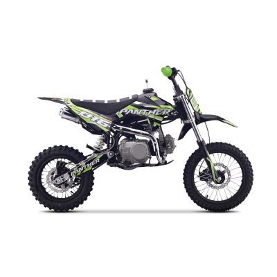 Vaikiškas benzininis motociklas PANTHER 110CC, Žalias