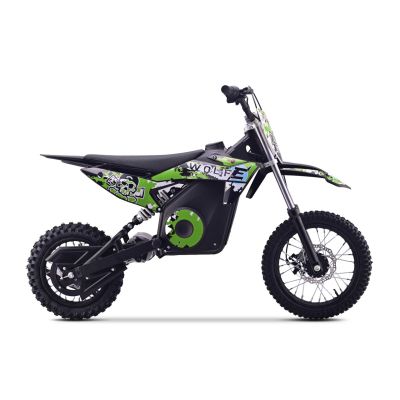 Vaikiškas elektrinis motociklas WOLF-E, Žalias