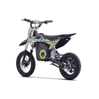 Vaikiškas elektrinis motociklas WOLF-E, Žalias