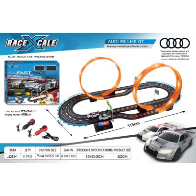 „R/C AUDI Race Track“ 1:43 kopija – 113 x 54 cm