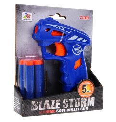 Vaikiškas minkštų šovinių šautuvas "Blaze Storm" mėlynas