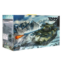 RC valdomas Tankas M-60 su šaudymo funkcija žalias 1:18