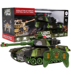 RC valdomas tankas 2/4 GHz žalias