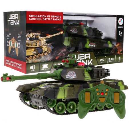 R/C valdomas tankas 2/4 GHz žalias