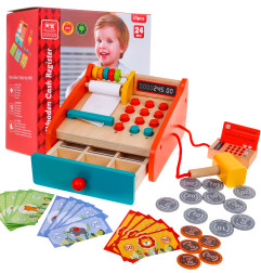 Wooden Cash Register + Accessories