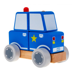 Wooden Car Police - 3