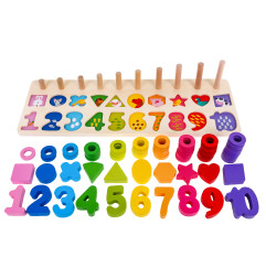 Medinis mokomasis montessori žaidimų rinkinys