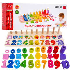 Medinis mokomasis montessori žaidimų rinkinys