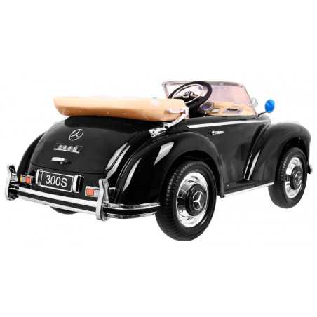 Vaikiškas Elektromobilis Mercedes Benz Retro 300S, Juodas