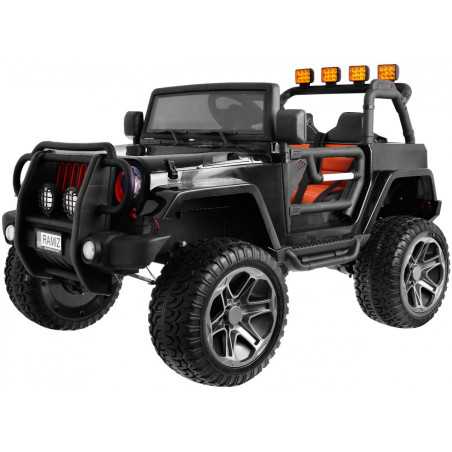 Vaikiškas Elektromobilis Jeep Monster 4 x 4, Juodas