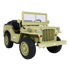 Vaikiškas elektrinis sunkvėžimis Retro 4x4 24V, Smėlio