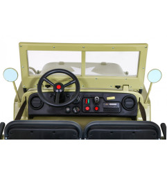 Vaikiškas elektrinis sunkvėžimis Retro 4x4 24V, Smėlio