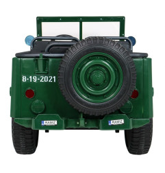 Vaikiškas elektrinis sunkvėžimis Retro 4x4 24V, Žalias