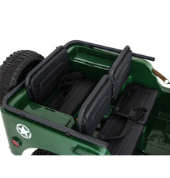 Vaikiškas elektrinis sunkvėžimis Retro 4x4 24V, Žalias