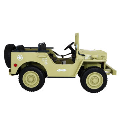 Vaikiškas elektrinis sunkvėžimis Retro 4x4, Smėlio