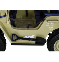 Vaikiškas elektrinis sunkvėžimis Retro 4x4, Smėlio