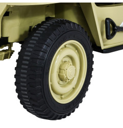 Vaikiškas elektrinis sunkvėžimis Retro 4x4, Smėlio