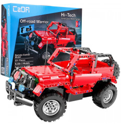 RC valdomas konstruktorius visureigis raudonas (531d.) CADA