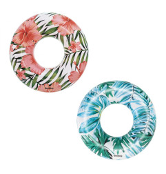 Pripučiamas plaukimo ratas BESTWAY palmės mėlynas