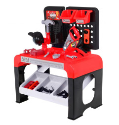 Vaikiskškas meistro įrankių darbastalis su priedais 46vnt