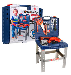 Vaikiškas meistro įrankių darbastalis su priedais