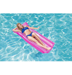Colorful Transparent Beach mattress 183 x 76 cm BESTWAY Pink