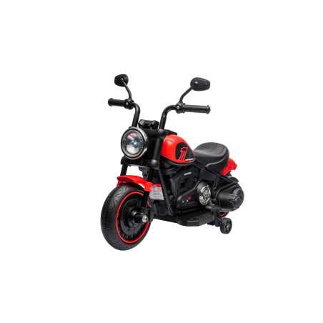 Vaikiškas Elektrinis Motociklas Chopper FASTER, Raudonas