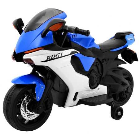 Vaikiškas Elektrinis motociklas R1 Superbike, mėlynas