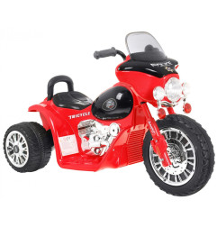Vaikiškas elektrinis triratis motociklas Chopper, Raudonas