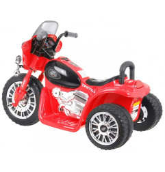 Vaikiškas elektrinis triratis motociklas Chopper, Raudonas