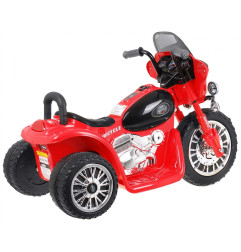 Vaikiškas elektrinis triratis motociklas Chopper, Raudonas