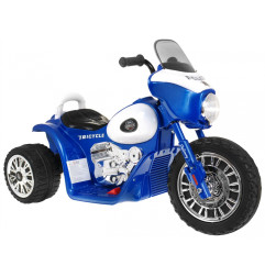 Vaikiškas elektrinis triratis motociklas Chopper, Mėlynas