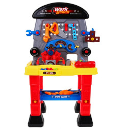 Vaikiškas mechaniko rinkinys su imitaciniu varikliu