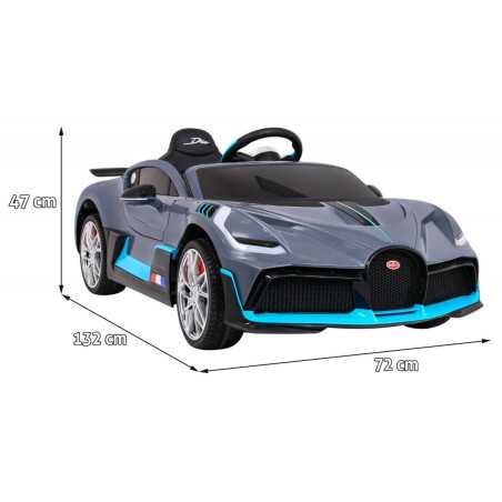 Vaikiškas Elektromobilis Bugatti Divo, Pilkas