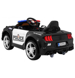 Vaikiškas Elektromobilis GT Sport Policija, Juodas