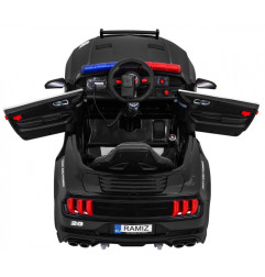 Vaikiškas Elektromobilis GT Sport Policija, Juodas