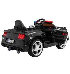 Vaikiškas Elektromobilis GT Sport Policija, Juodas