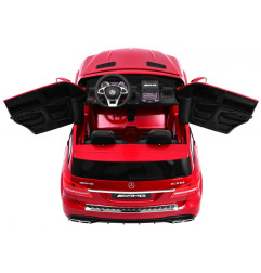 Vaikiškas Elektromobilis Mercedes Benz AMG 63 GLS 4WD, Dažytas Raudonas