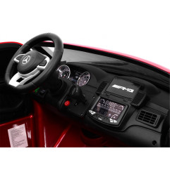 Vaikiškas Elektromobilis Mercedes Benz AMG 63 GLS 4WD, Dažytas Raudonas