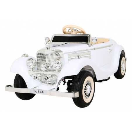 Vaikiškas Elektromobilis Mercedes Benz Retro 540A, Baltas
