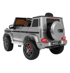 Vaikiškas Elektromobilis Mercedes G63, Dažytas Sidabrinis