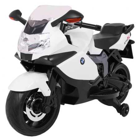 Vaikiškas Elektrinis Motociklas BMW K1300S, Baltas