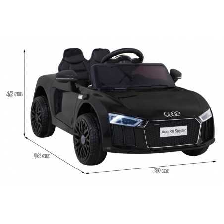 Vaikiškas Elektromobilis Audi R8, Juodas