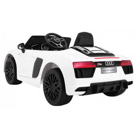 Vaikiškas Elektromobilis AUDI R8 Spyder RS EVA 2.4 GHz, Baltas