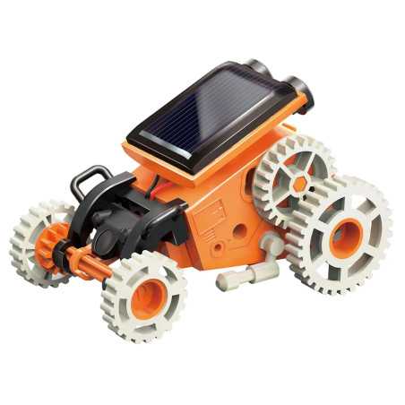 Kontruktorius robotas su saulės baterija