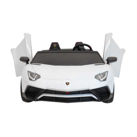 Vaikiškas Elektromobilis Lamborghini Aventador SV, Baltas