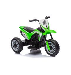 Vaikiškas elektrinis triratis motociklas Honda CRF 450R, Žalias